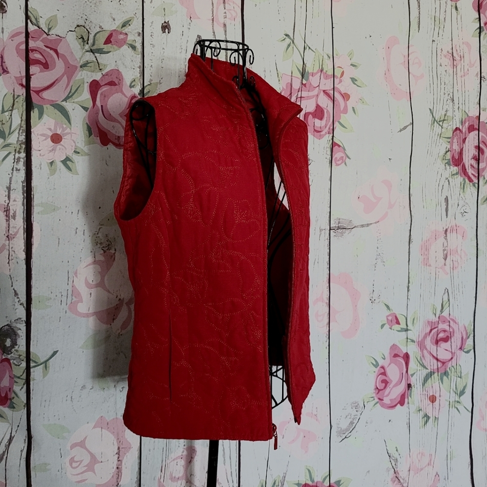 EP Pro Women's Floral Quilted Golf Vest